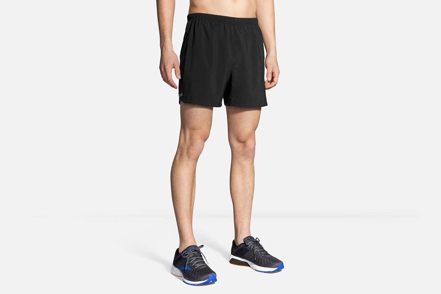 Brooks Sherpa 5 Men Running Clothes & Running Short Black KTV127548